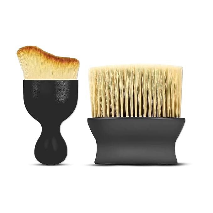 Amazon Basics Car Interior Cleaning Brush Combo | 2 Pcs Pack | AC Vent Brush | Scratch Free Car Duster | Multifunctional Car Brush for Cleaning Car Interior, PC, Laptop, Keyboard